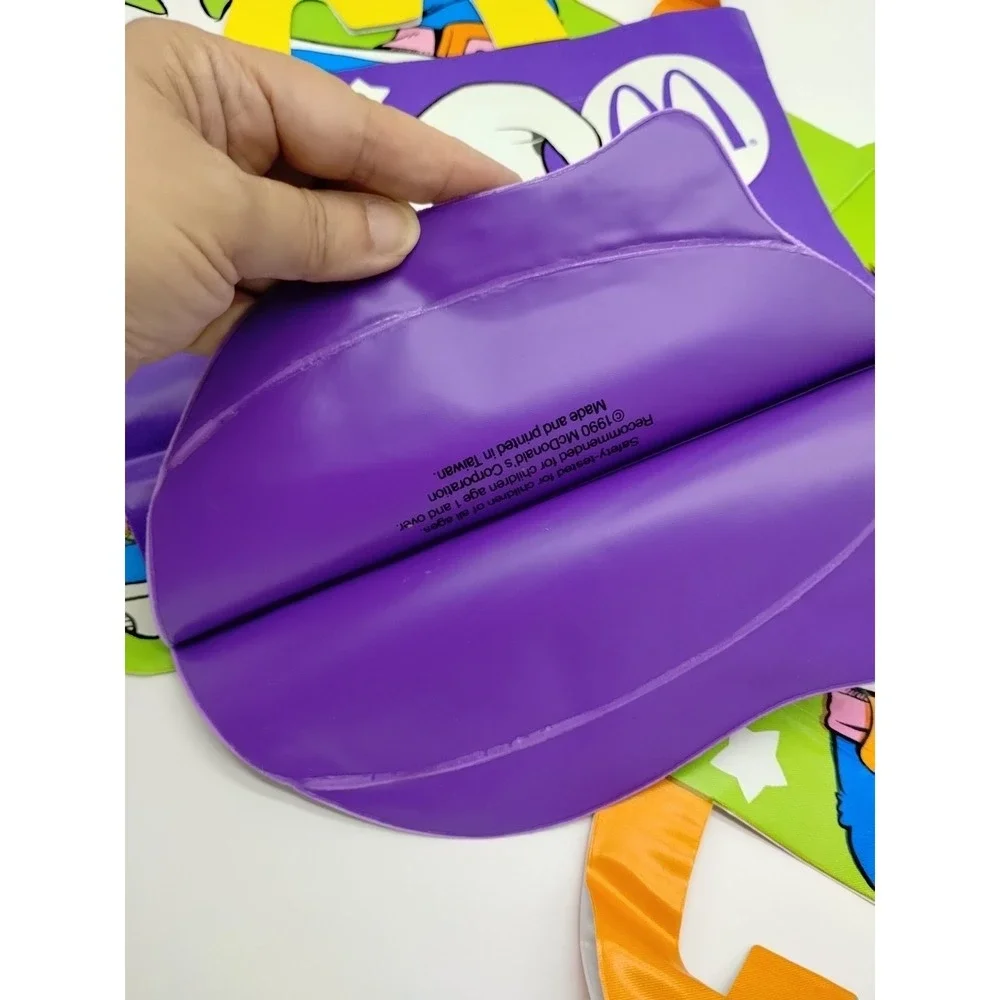 Lot Of 3 Vintage 1990 McDonald's Trick Or Treat Halloween Bags Glow In Dark